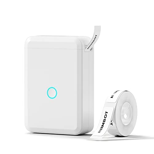 NIIMBOT D110 Label Maker, Bluetooth Printer with Multiple Templates, White