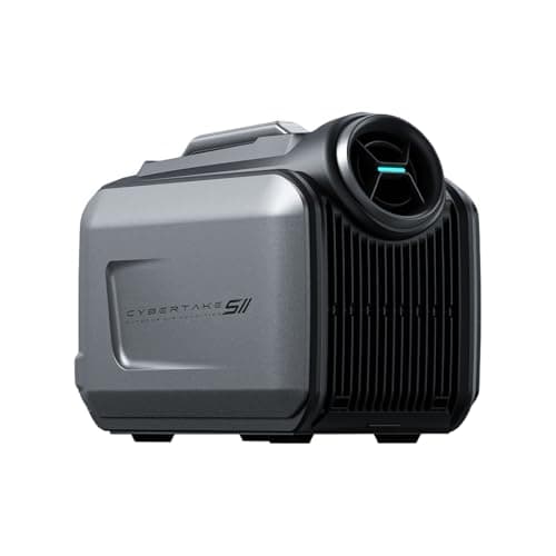 Cybertake S2 Pro Portable Camping Air Conditioner, Tent AC with 5100 BTU Cooling and 6100 BTU Heating, 8 Hours on 1kWh, 3-Way Power(48V DC, 12-24V Vehicle, 100V-240V Wall), Ideal for Tent, Camping, RV