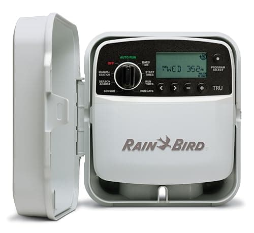 Rain Bird TRU8O Program-Based Indoor/Outdoor Irrigation Controller/Timer, WiFi Ready, 8-Zone/Station