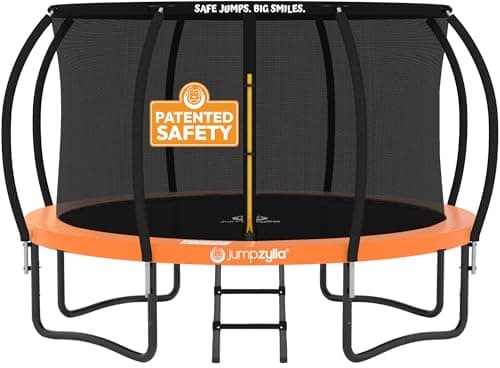 Jumpzylla Outdoor Trampoline with Net for Kids 8FT 10FT 12FT 14FT 15FT 16FT