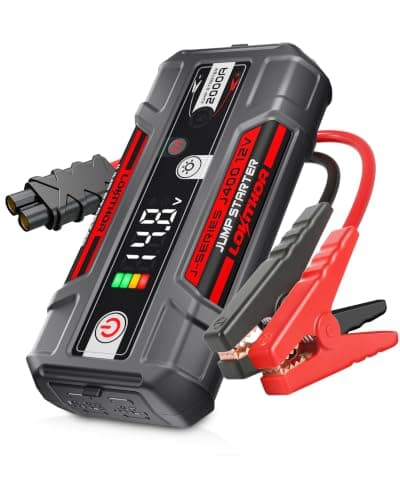 LOKITHOR J400 Jump Starter - 12V 2000A Lithium Battery Jump Pack, Portable Jump Box, Car Starter, Jumper Cables - for Up to 8.0L Gas & 6.0L Diesel Engines | ConnectMax Tech - Smart Digital Display