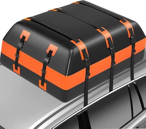 Waterproof Rooftop Cargo Bag, 21 Cu Ft Roof Carrier for SUVs and Road Trips