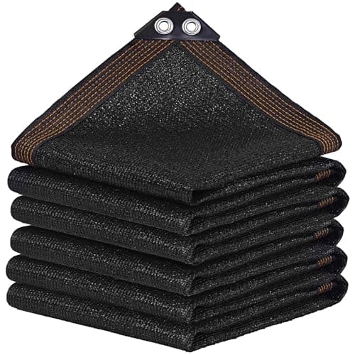 winemana Black Shade Cloth 90%, 8x20 FT Mesh Tarp - Garden Shade for Greenhouse, Patio, Vegetables, Plants Cover and Chicken Coops, Sun Shade Net for Outdoor Protection with Reinforced Grommets