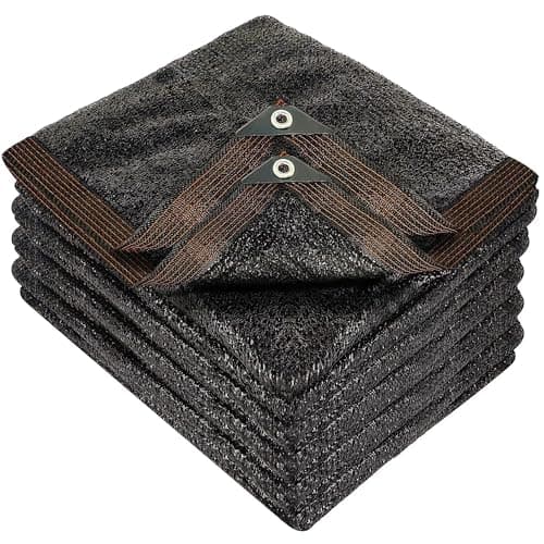 winemana 90% Shade Cloth, Dog Kennel Shade Cover, 20 x 20 FT Sturdy Durable Sunblock Shade Mesh Tarp with Grommets for Patio Plants Greenhouse Chicken Coop Porch