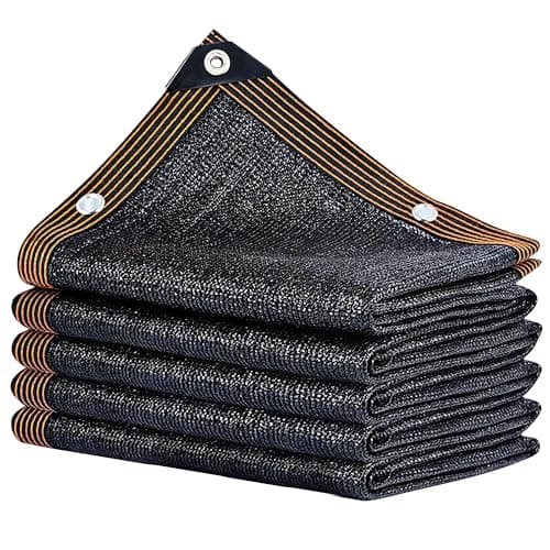 winemana 90% Shade Cloth, Dog Kennel Shade Cover, 6.6 x 16 FT Sturdy Durable Sunblock Shade Mesh Tarp with Grommets for Patio Plants Greenhouse Chicken Coop Porch
