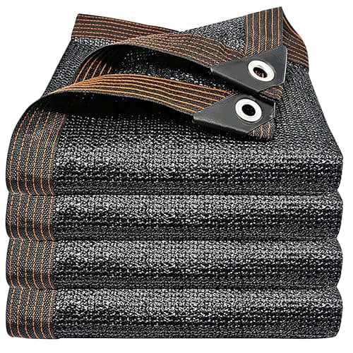 winemana 90% Shade Cloth, Dog Kennel Shade Cover, 6.5 x 10 FT Sturdy Durable Sunblock Shade Mesh Tarp with Grommets for Patio Plants Greenhouse Chicken Coop Porch
